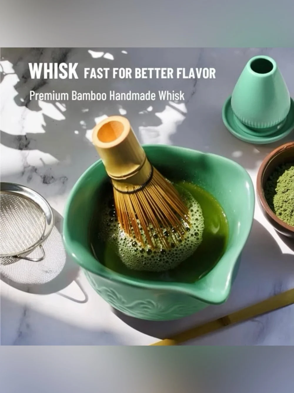 8 Pcs Complete  Ceramic Matcha Kit